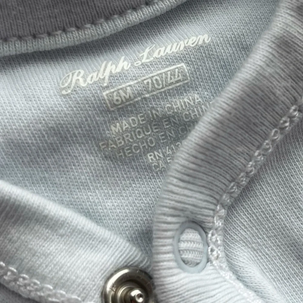 Ralph Lauren • Baby Blue Pastel Blue Footies